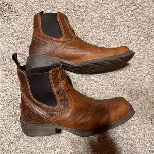 Ariat Men's Brown Leather Ankle Boots